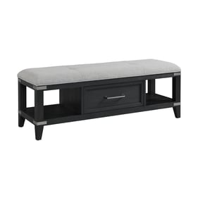 Intercon Laguna Weathered Steel Drawers Bench