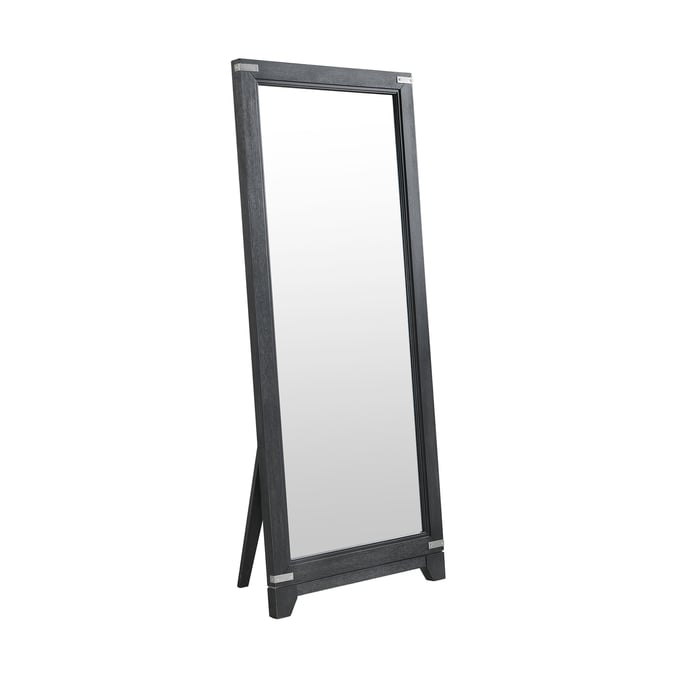 Intercon Laguna Weathered Steel Floor Mirror INT-LG-BR-2479-WST-C