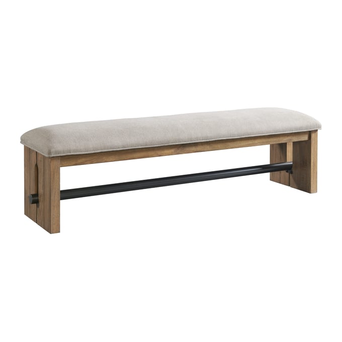 Intercon Landmark Weathered Oak Backless Bench INT-LM-CH-6418B-WOA-RTA