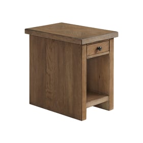 Intercon Landmark Weathered Oak Chairside Table