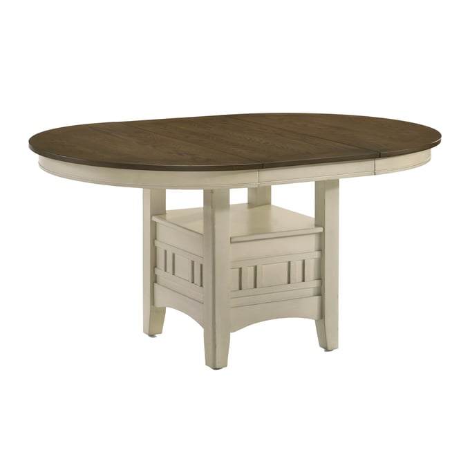 Intercon Mission Casuals Rustic White French Oak Dining Table INT-MI-TA-4260-RFO-TABLE