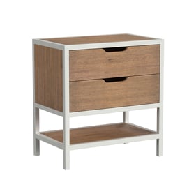 Intercon Midtown Youth White Monarca 2 Drawers Nightstand