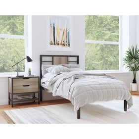 Intercon Midtown Youth Black Ebano 2pc Bedroom Set with Full Bed