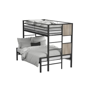 Intercon Midtown Youth Black Ebano Twin Over Full Bunk Bed