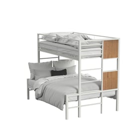 Intercon Midtown Youth White Monarca Twin Over Full Bunk Bed