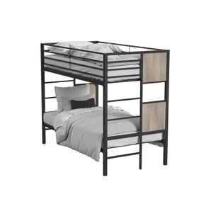 Intercon Midtown Youth Black Ebano Twin Over Twin Bunk Bed