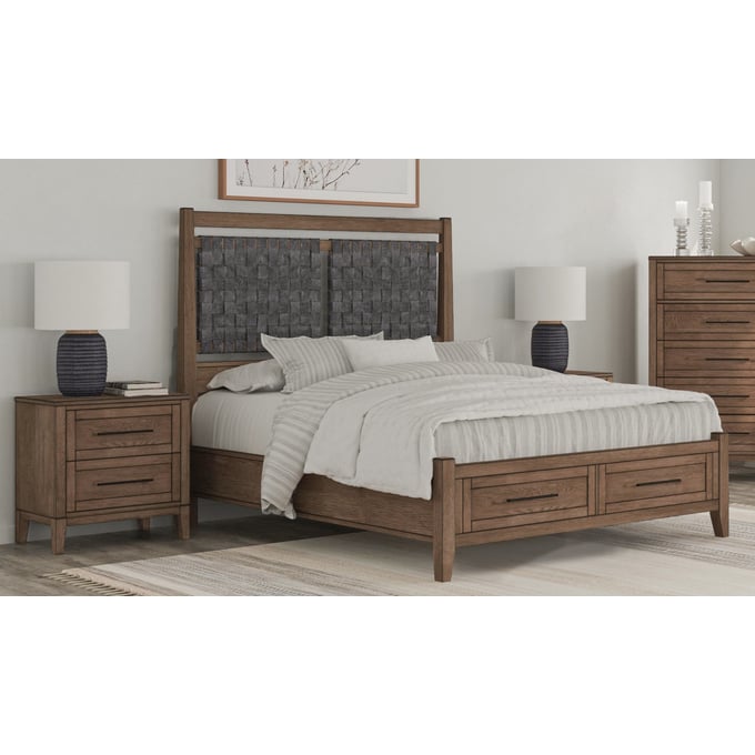 Intercon Oslo 2pc King Storage Bedroom Set INT-OS-BR-7960KS-WCT-BR-S5