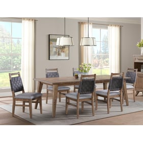 Intercon Oslo Weathered Chestnut 7pc Dining Room Set