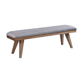 Intercon Oslo Weathered Chestnut Bench with Cushion