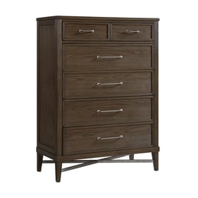 Intercon Preston Weathered Vintage Oak 5 Drawer Chest