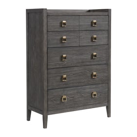 Intercon Portia Brushed Brindle 5 Drawer Chest