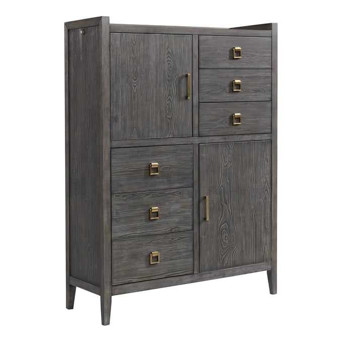 Intercon Portia Brushed Brindle 6 Drawer Chest INT-PO-BR-9506GC-BDL-C