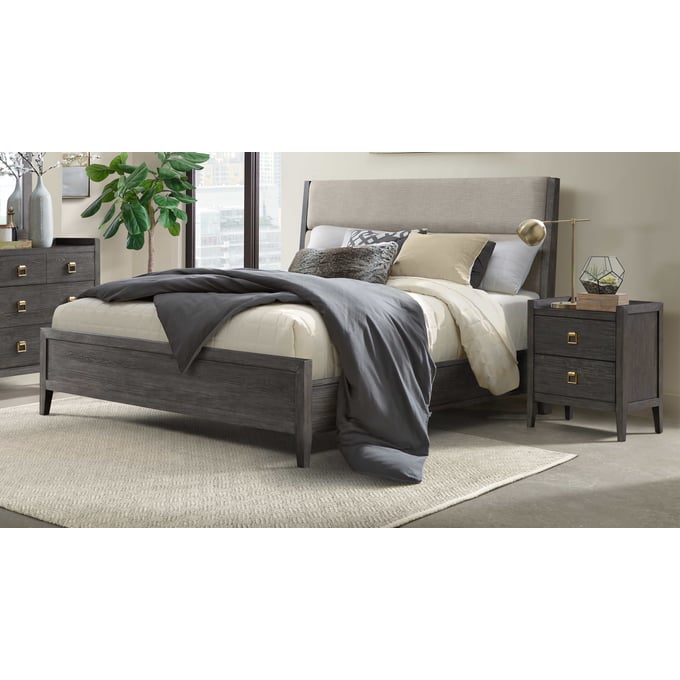 Intercon Portia Brushed Brindle 4pc Bedroom Set With Queen Panel Bed INT-PORTIA-QBED-S2-BR-4PC