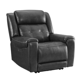 Intercon Regis Baron Charcoal Dual Power Recliner