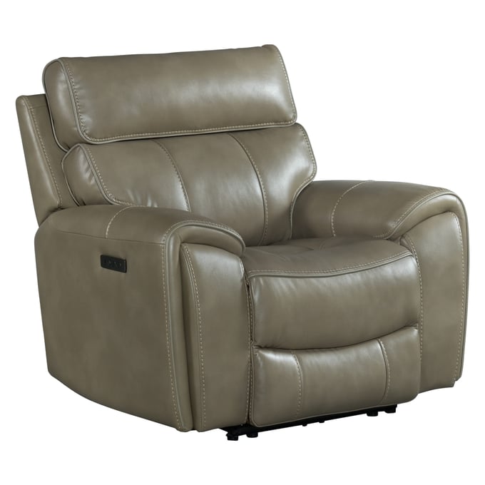 Intercon Summit Bolero Mushroom Dual Power Recliner INT-SI-RC-144DPR-MUS-C