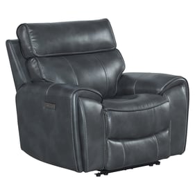 Intercon Summit Bolero Slate Dual Power Recliner