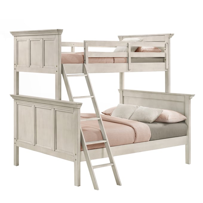 Intercon San Mateo Youth Rustic White Full Bunk Bottom INT-SM-BR-4560FB-RWH-BSE