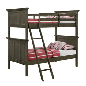 Intercon San Mateo Youth Gray Twin Over Twin Bunk Bed