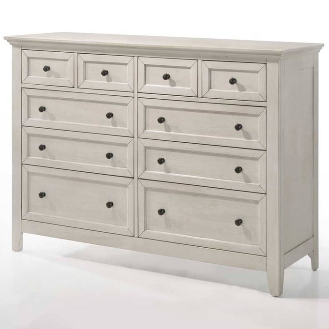 Intercon San Mateo White 10 Drawer Dresser INT-SM-BR-8810-RWH-C