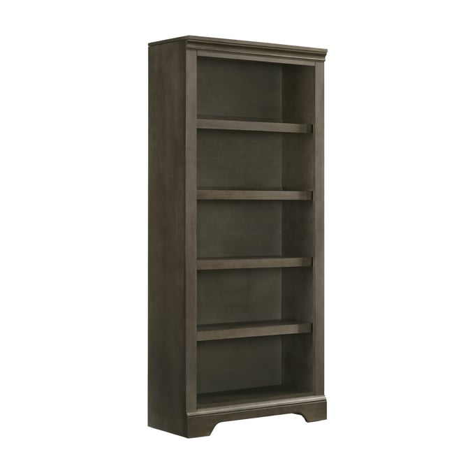 Intercon San Mateo Gray 72 Inch Bunching Bookcase INT-SM-HO-7232B-GRY-C