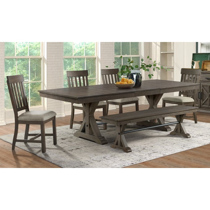 Intercon Sullivan Burnished Clay 6pc Dining Room Set INT-SULLIVAN-DR-S1