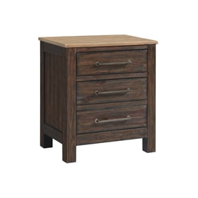 Intercon Transitions Driftwood Sable 3 Drawers Nightstand