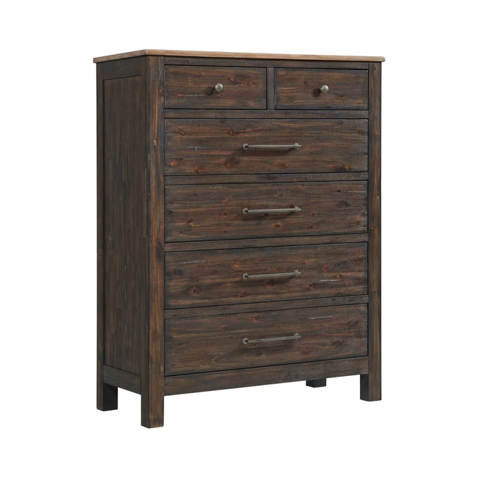 Intercon Transitions Driftwood Sable 6 Drawers Chest INT-TR-BR-3606-DWS-C