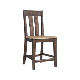 Intercon Transitions Driftwood Sable Wood Seat Barstool