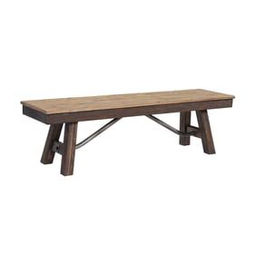 Intercon Transitions Driftwood Sable 63 Inch Wood Seat Bench