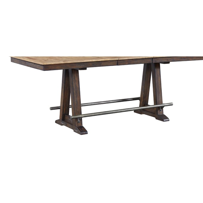 Intercon Transitions Driftwood Sable Trestle Counter Table Base INT-TR-TA-4096G-DWS-BSE