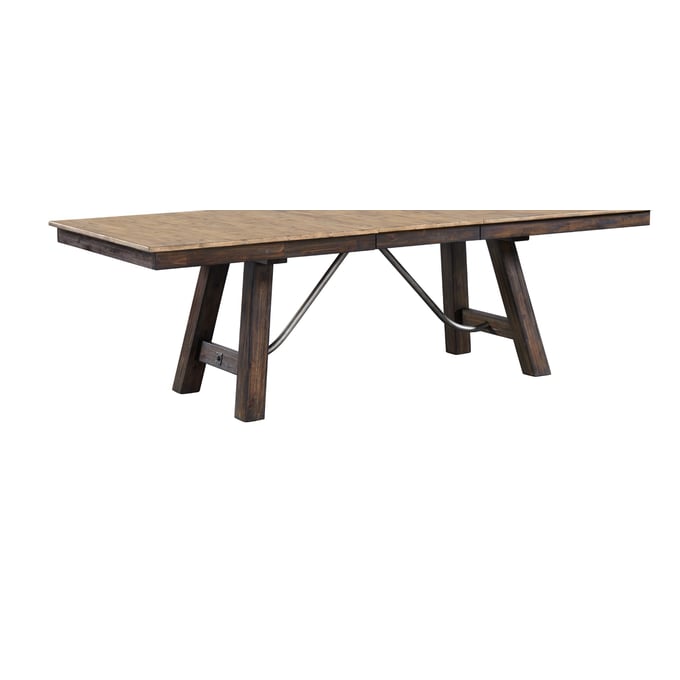 Intercon Transitions Driftwood Sable Trestle Dining Table Base INT-TR-TA-4296-DWS-BSE