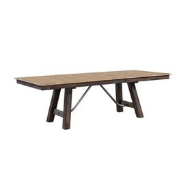 Intercon Transitions Driftwood Sable Trestle Dining Table