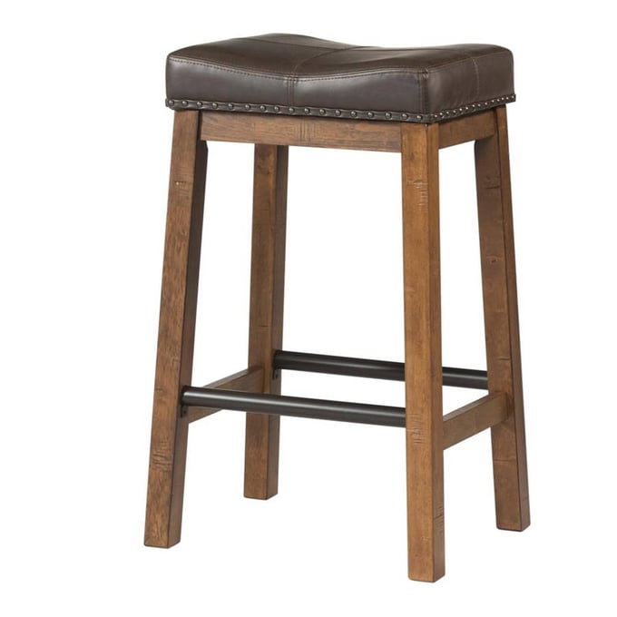 2 Intercon Taos Canyon Brown 30 Backless Bar Stools INT-TS-BS-35C-CYB-K30