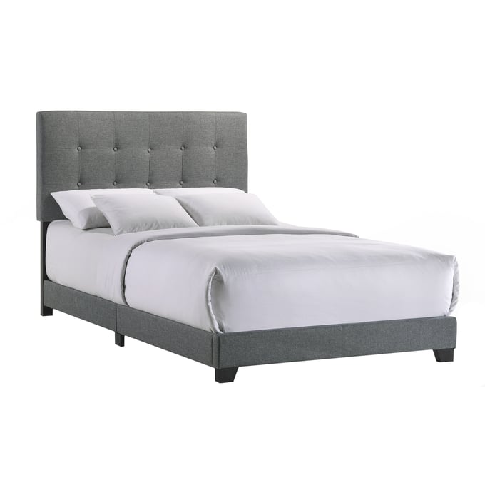 Intercon Addyson Gunmetal Full Upholstered Bed INT-UB-BR-ADYFUL-GNM-C