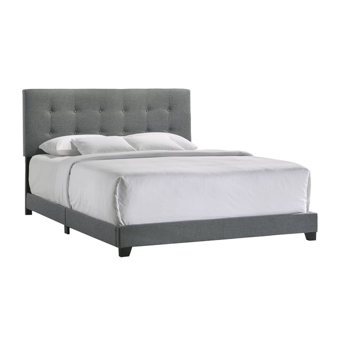 Intercon Addyson Gunmetal King Upholstered Bed INT-UB-BR-ADYKNG-GNM-C