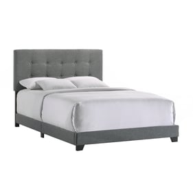 Intercon Addyson Gunmetal Queen Upholstered Bed