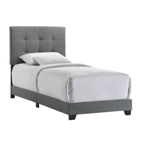 Intercon Addyson Gunmetal Twin Upholstered Bed