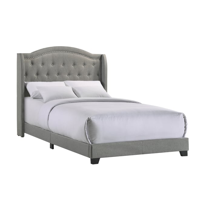 Intercon Rhyan Smoke Full Upholstered Bed INT-UB-BR-RHYFUL-SMK-C