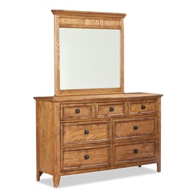 Intercon Alta Brushed Ash Dresser and Mirror