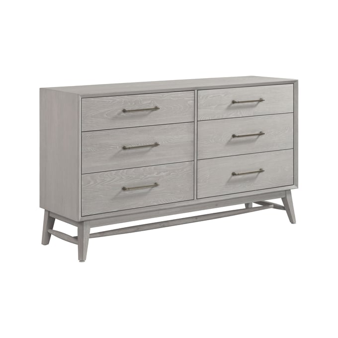 Intercon Bayside White 6 Drawer Dresser INT-BY-BR-9806-WHT-C