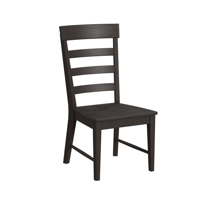 Intercon Bayside Black Ladder Back Side Chair INT-BY-CH-1189W-BLK-RTA