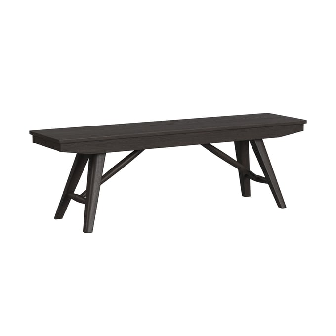 Intercon Bayside Black Backless Bench INT-BY-CH-5615B-BLK-C