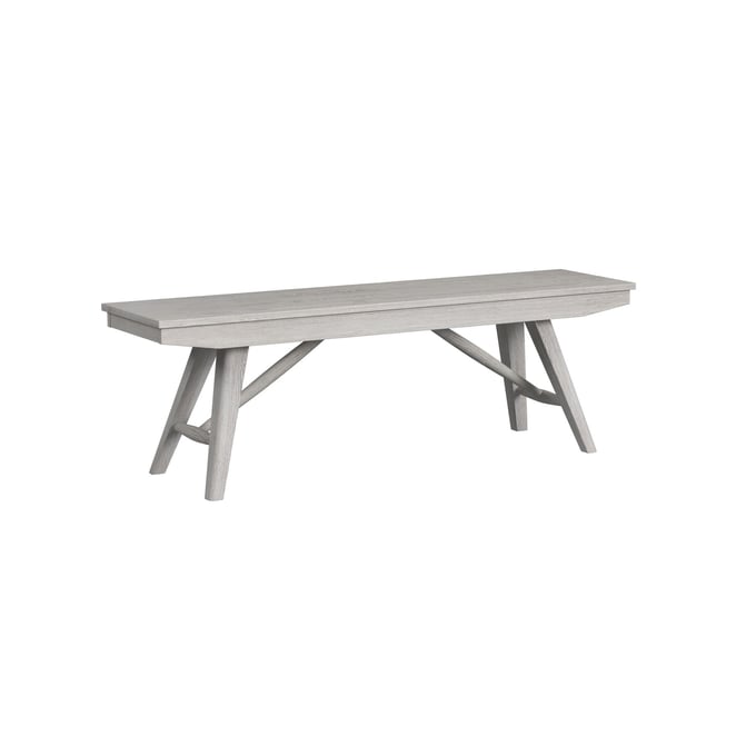 Intercon Bayside White Backless Bench INT-BY-CH-5615B-WHT-C