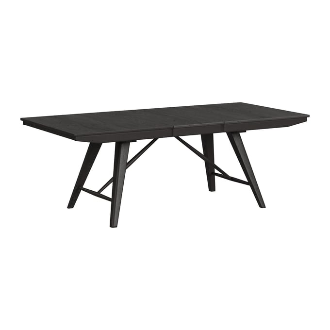 Intercon Bayside Black Trestle Table INT-BY-TA-4084-BLK-C