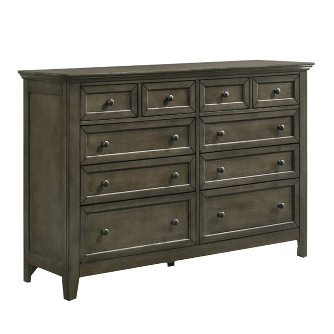 Intercon San Mateo Gray Drawer Dresser INT-SM-BR-N8810-GRY-C