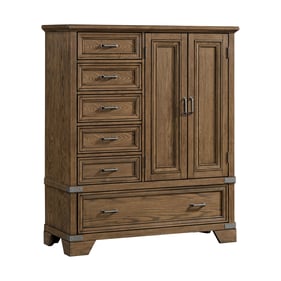 Intercon Forge Weathered Chestnut 6 Drawer Gentlemans Chest