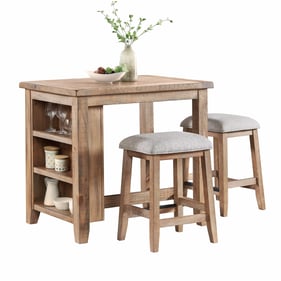 Intercon Highland Sandwash Wood 3pc Bar Set