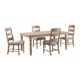 Intercon Highland Sandwash 5pc Dining Room Set