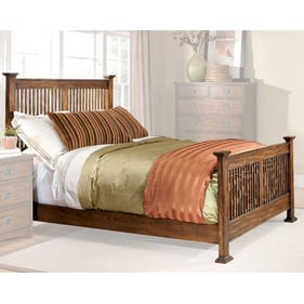 Intercon Oak Park Mission Queen Slat Bed