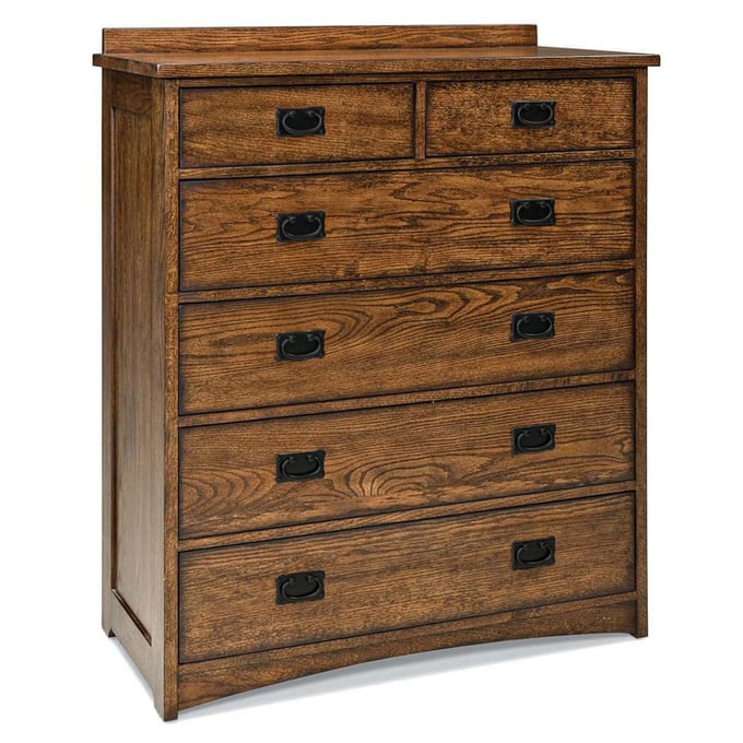 Intercon Oak Park Mission 6 Drawer Chest INT-OP-BR-N5806-MIS-C